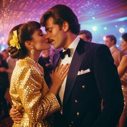 A couple kiss on the dance floor (1970s), FFF Cruises: Voyage 01 · FFF\CRS\028\006