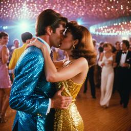 A couple kiss on the dance floor (1970s), FFF Cruises: Voyage 01 · FFF\CRS\028\009