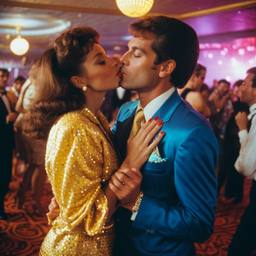 A couple kiss on the dance floor (1970s), FFF Cruises: Voyage 01 · FFF\CRS\028\011