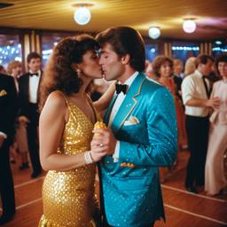 A couple kiss on the dance floor (1970s), FFF Cruises: Voyage 01 · FFF\CRS\028\016
