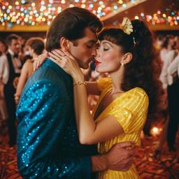 A couple kiss on the dance floor (1970s), FFF Cruises: Voyage 01 · FFF\CRS\028\022