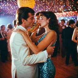 A couple kiss on the dance floor (1970s), FFF Cruises: Voyage 01 · FFF\CRS\028\023