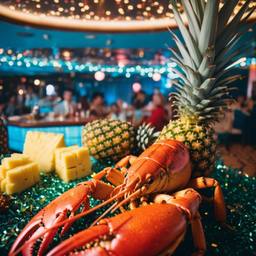A lobster and pineapples dance, FFF Cruises: Voyage 01 · FFF\CRS\029\009