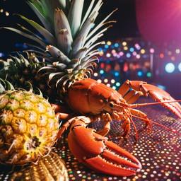 A lobster and pineapples dance, FFF Cruises: Voyage 01 · FFF\CRS\029\017