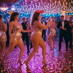 Disco dancers, ice creams and champagne