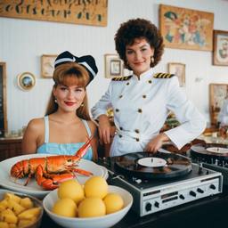 The breakfast buffet with DJ decks, FFF Cruises: Voyage 01 · FFF\CRS\034\004