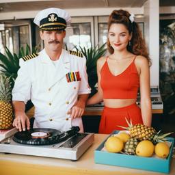 The breakfast buffet with DJ decks, FFF Cruises: Voyage 01 · FFF\CRS\034\007