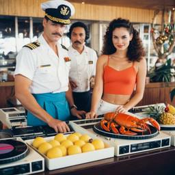 The breakfast buffet with DJ decks, FFF Cruises: Voyage 01 · FFF\CRS\034\009