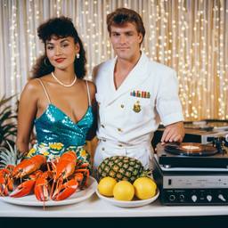 The breakfast buffet with DJ decks, FFF Cruises: Voyage 01 · FFF\CRS\034\012