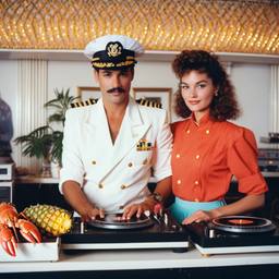 The breakfast buffet with DJ decks, FFF Cruises: Voyage 01 · FFF\CRS\034\013