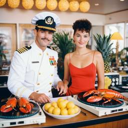 The breakfast buffet with DJ decks, FFF Cruises: Voyage 01 · FFF\CRS\034\014
