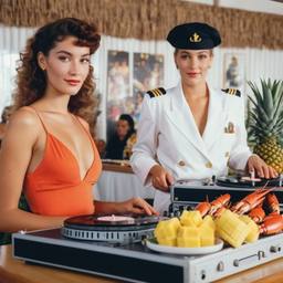 The breakfast buffet with DJ decks, FFF Cruises: Voyage 01 · FFF\CRS\034\022