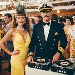 The Captain and his wife at the decks, FFF Cruises: Voyage 01 · FFF\CRS\035\002