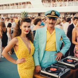 The Captain and his wife at the decks, FFF Cruises: Voyage 01 · FFF\CRS\035\003