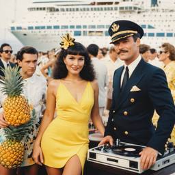 The Captain and his wife at the decks, FFF Cruises: Voyage 01 · FFF\CRS\035\007
