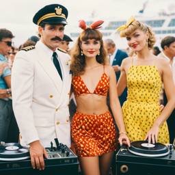 The Captain and his wife at the decks, FFF Cruises: Voyage 01 · FFF\CRS\035\008