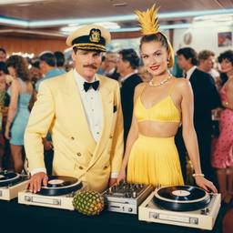 The Captain and his wife at the decks, FFF Cruises: Voyage 01 · FFF\CRS\035\010