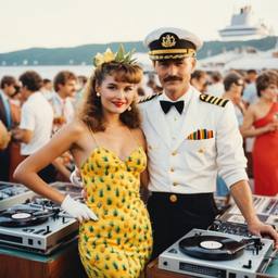 The Captain and his wife at the decks, FFF Cruises: Voyage 01 · FFF\CRS\035\013