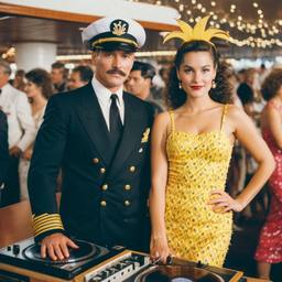 The Captain and his wife at the decks, FFF Cruises: Voyage 01 · FFF\CRS\035\014