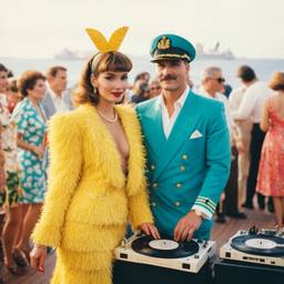 The Captain and his wife at the decks, FFF Cruises: Voyage 01 · FFF\CRS\035\015