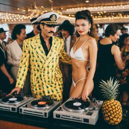 The Captain and his wife at the decks, FFF Cruises: Voyage 01 · FFF\CRS\035\017