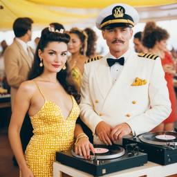 The Captain and his wife at the decks, FFF Cruises: Voyage 01 · FFF\CRS\035\022