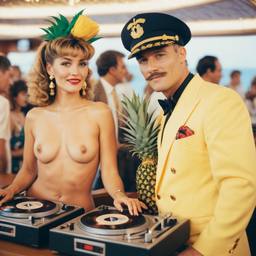 The Captain and his wife at the decks