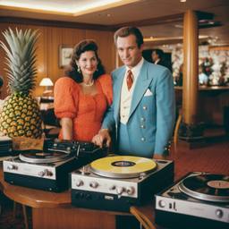 Decks in the dining room, passengers as pineapples and lobsters, FFF Cruises: Voyage 01 · FFF\CRS\037\006