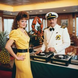 Decks in the dining room, passengers as pineapples and lobsters, FFF Cruises: Voyage 01 · FFF\CRS\037\007