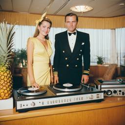 Decks in the dining room, passengers as pineapples and lobsters, FFF Cruises: Voyage 01 · FFF\CRS\037\008