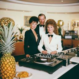Decks in the dining room, passengers as pineapples and lobsters, FFF Cruises: Voyage 01 · FFF\CRS\037\011