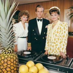 Decks in the dining room, passengers as pineapples and lobsters, FFF Cruises: Voyage 01 · FFF\CRS\037\023