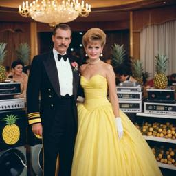 Decks in the ballroom, pineapple ballgowns, FFF Cruises: Voyage 01 · FFF\CRS\038\002