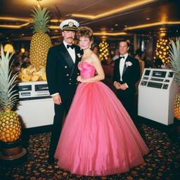 Decks in the ballroom, pineapple ballgowns, FFF Cruises: Voyage 01 · FFF\CRS\038\011