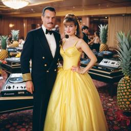 Decks in the ballroom, pineapple ballgowns, FFF Cruises: Voyage 01 · FFF\CRS\038\012