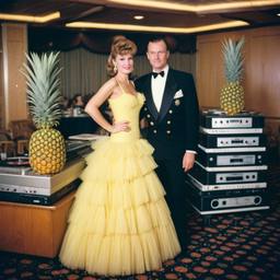 Decks in the ballroom, pineapple ballgowns, FFF Cruises: Voyage 01 · FFF\CRS\038\015