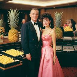 Decks in the ballroom, pineapple ballgowns, FFF Cruises: Voyage 01 · FFF\CRS\038\016
