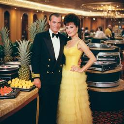 Decks in the ballroom, pineapple ballgowns, FFF Cruises: Voyage 01 · FFF\CRS\038\020