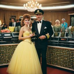 Decks in the ballroom, pineapple ballgowns, FFF Cruises: Voyage 01 · FFF\CRS\038\024