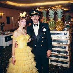 Decks in the ballroom, pineapple ballgowns, FFF Cruises: Voyage 01 · FFF\CRS\038\028