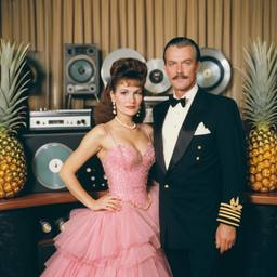 Decks in the ballroom, pineapple ballgowns, FFF Cruises: Voyage 01 · FFF\CRS\038\029
