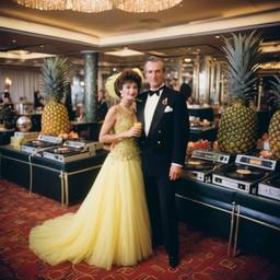 Decks in the ballroom, pineapple ballgowns, FFF Cruises: Voyage 01 · FFF\CRS\038\030