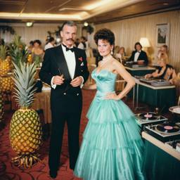 Decks in the ballroom, pineapple ballgowns, FFF Cruises: Voyage 01 · FFF\CRS\038\032
