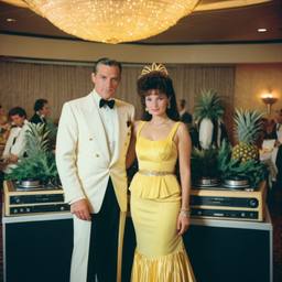 Decks in the ballroom, pineapple ballgowns, FFF Cruises: Voyage 01 · FFF\CRS\038\033