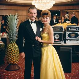 Decks in the ballroom, pineapple ballgowns, FFF Cruises: Voyage 01 · FFF\CRS\038\035