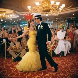 Ballroom dancing with DJ decks (surreal), FFF Cruises: Voyage 01 · FFF\CRS\042\023
