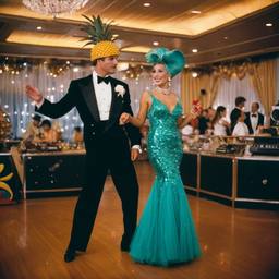 Ballroom dancing with DJ decks (surreal), FFF Cruises: Voyage 01 · FFF\CRS\042\026