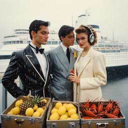 Rainy day, headphones and vinyl on the dock, FFF Cruises: Voyage 01 · FFF\CRS\046\003