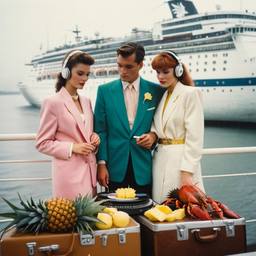 Rainy day, headphones and vinyl on the dock, FFF Cruises: Voyage 01 · FFF\CRS\046\004