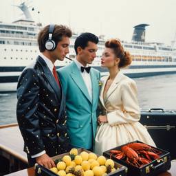 Rainy day, headphones and vinyl on the dock, FFF Cruises: Voyage 01 · FFF\CRS\046\008